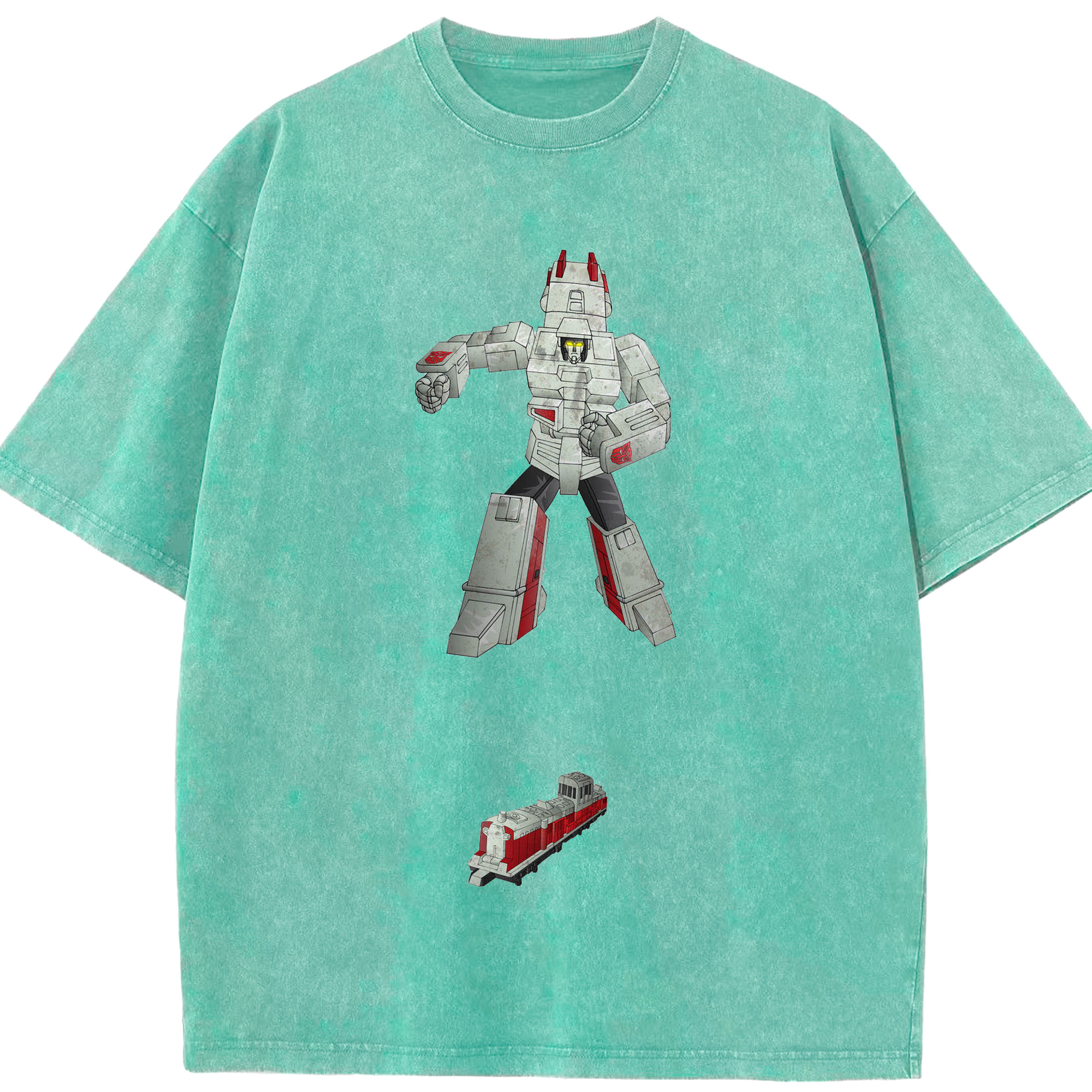 （画像用）  綿100% ヴィンテージ風 半袖Tシャツ（フロントプリント）